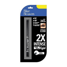 Deals, Discounts & Offers on Beauty Care - Blue Heaven 2X Intense Kajal, Black Shock | With soothing Aloe Vera | Upto 24Hr stay | Long Lasting & Smudge Proof , Black Matte Finish, 0.30gm