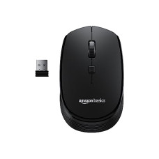 Deals, Discounts & Offers on  - Amazon Basics Wireless Optical Mouse with 2.4Ghz, USB Nano Dongle, Optical Orientation, Click Wheel, Adjustable Dpi