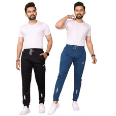 Deals, Discounts & Offers on Men - [Sizes L, 2XL] Men's Comfortable Casual Regular Fit Printed Track-Pants (Pack of 2) P2_MD_TP119_TP221