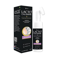 Deals, Discounts & Offers on Beauty Care - Lacto Calamine Charcoal Foaming Face wash| Deep skin Detox| Cleanse skin impurities| With Built-in foaming Brush|Sulphate free Face wash| Paraben Free| 150 ml x Pack of 1