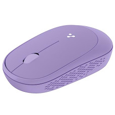Deals, Discounts & Offers on  - Ambrane SliQ Wireless Optical Mouse with 2.4GHz, USB Nano Dongle, 3 Keys with Silent Clicks, 1200 DPI, Comfortable Grip (Orchid Purple)