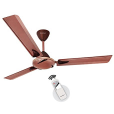 Deals, Discounts & Offers on  - Longway Creta 1200mm/48 inch with remote High Speed Anti-dust Decorative 5 Star Rated Ceiling Fan 400 RPM with 3 Year Warranty (Rusty Brown, Pack of 1)