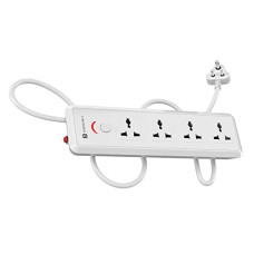 Deals, Discounts & Offers on  - Portronics Power Plate 11 1500W Power Converter with 4 Power Sockets, 3M Cord Length, Short Circuit Protection, Imported Intelligent Chips (White)