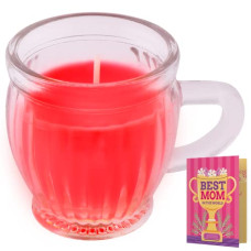 Deals, Discounts & Offers on  - Archies Mother's Day Scented Long Burning Soy Wax Candles Jar with, Fragranced Ambient Atmosphere (Small) Gift