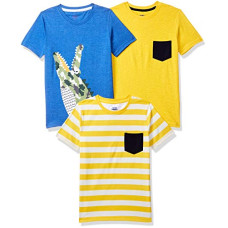 Deals, Discounts & Offers on  - [Size 7 Years-8 Years] Amazon Brand - Jam & Honey T Shirts for Boys || Regular Fit Boys T-Shirt || Ages 2-12 || 100% Cotton Round Neck Tshirt