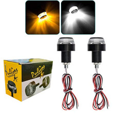 Deals, Discounts & Offers on  - PulGos Bike Handle Bar End LED Blinker Indicator Light Finish (Set of 2) Universal