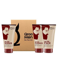 Deals, Discounts & Offers on  - Qraa Men De-Tan Kit For Instant Tan Removal For Men (Pack of 3), 320g