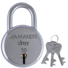 Deals, Discounts & Offers on Home Improvement - JAMMER Round 50 Lock and Keys, 6 Steel Lever, Single Locking, Small Size Padlock