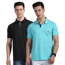 Deals, Discounts & Offers on Men - [Sizes S, M, L, XL, 2XL] Lux Cozi Men's Super Combed Cotton Rich Solid Regular Fit Polo Neck Half Sleeve Casual T-Shirt | Polo T-Shirt
