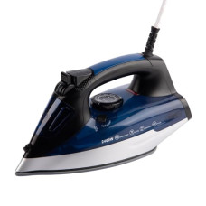 Deals, Discounts & Offers on Irons - Pigeon by Stovekraft Satin Steam Iron For Clothes | 2400 Watt Instant Heat with Spray (BLUE) | Ceramic Base Plate with GlideTech | Anti Drip | HyperBurst & Vertical Steam | Self-Clean | 1.7M Long Cord