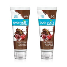 Deals, Discounts & Offers on Beauty Care - Everyuth Naturals Pure & Light Tan Removal Choco Cherry Scrub, 100g Pack of 2