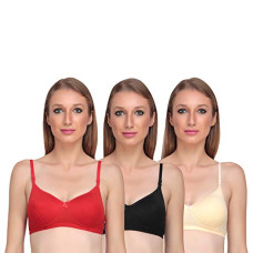 Deals, Discounts & Offers on Women - Liigne Women Padded Bra - Made of Pure Cotton Full Coverage Non Wired Soft Cup for T-Shirt Saree Dress and