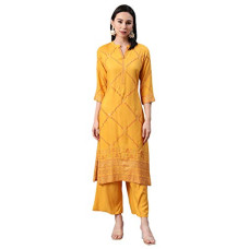 Deals, Discounts & Offers on Women - [Sizes S, M, L, 2XL] ZIYAA Women's Rayon Regular Kurta