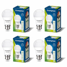 Deals, Discounts & Offers on  - Crompton Dyna Ray 7W Round B22 LED Cool Day Light Pack of 4