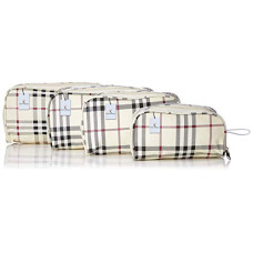 Deals, Discounts & Offers on  - Kuber Industries Multicolor Fabric Travelling Kit Box Set of 4 Pcs (TRAVEL02)