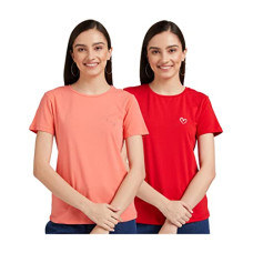 Deals, Discounts & Offers on Women - Amazon Brand - Eden & Ivy Women's Regular T-Shirt (Pack of 2)