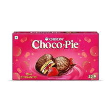 Deals, Discounts & Offers on  - ORION Strawberry Chocopie Valentines gift pack, 500g | Strawberry Chocolate Cookies