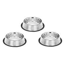Deals, Discounts & Offers on  - Pets Empire Small Dog & Cat Feeding Bowl | Dog Food Bowl | Dog Feeding Bowl | Cat Bowl | Cat Feeding Bowl | Stainless Steel Non-Skid Bottom