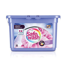 Deals, Discounts & Offers on  - Safewash Ultra Soft & Brightness Liquid Detergent Pods for Front Load & Top Load Washing Machines| Mess Free Application| Suitable