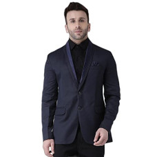 Deals, Discounts & Offers on Men - Hangup Men's Long Sleeve Casual Blazer Regular fit BlueTuxedo 36_Navy
