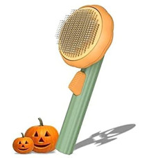 Deals, Discounts & Offers on  - Pet Pumpkin Self Cleaning Slicker Brush for Dogs Cats Puppy Rabbit, Dog Grooming Brush Tool Gently Removes Loose Undercoat, Cat Mats Tangled Hair Slicker Brush