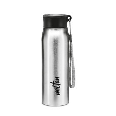 Deals, Discounts & Offers on  - MILTON Handy 650 Stainless Steel Water Bottle, 690 ml, Silver | Leak Proof | Easy to Carry | Gym Bottle | Home | Kitchen | Hiking | Treking Bottle | Travel Bottle