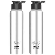 Deals, Discounts & Offers on  - Pigeon Stainless Steel Inox Hydra 750 Drinking Water Bottle 700 ml - Silver (Pack of 2)