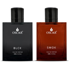 Deals, Discounts & Offers on Beauty Care - Oscar BLCK & SMOK Mens Perfume Set 2x100 ml | BLCK Notes of Cedarwood & Sandalwood | SMOK Notes of Vetiver & Patchouli | Eau de Parfum