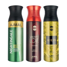 Deals, Discounts & Offers on Beauty Care - Ajmal 1 Nightingale for Men & Women, 1 Sacred Love for Women and 1 Aurum Femme