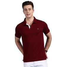 Deals, Discounts & Offers on Men - Lux Cozi Men's Regular Fit Polo Neck Half Sleeve Solid Casual T-Shirt | Polo T-Shirt
