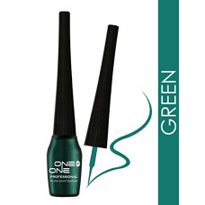 Deals, Discounts & Offers on Beauty Care - ONE on ONE Waterproof Eyeliner, Green (5 ml)| Metallic Waterproof Color Liquid Eyeliner | Quick Dry Smudge Proof | Long Lasting Eye Makeup | Green | 5 ml