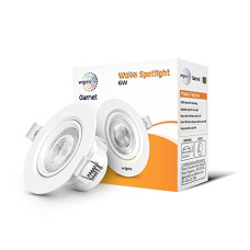 Deals, Discounts & Offers on  - wipro Garnet 6W Round LED Wave Spotlight |COB Spotlight for Ceiling|Cool White Light (6500K) | Adjustable Design | Recessed Tiltable Downlighter