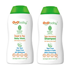 Deals, Discounts & Offers on Baby Care - OYO BABY Combo Pack For New Bourn Baby Shampoo & Baby Wash 200 ml each