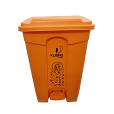 Deals, Discounts & Offers on  - Cello Strong Plastic Step-On Pedal Garbage Dustbin (Orange, 60 Ltr)