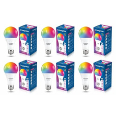 Deals, Discounts & Offers on  - Crompton Immensa 9-Watt E27 WiFi Smart LED Bulb with Music Sync, 16 Million Colors, Compatible with Amazon Alexa and Google Assistant_Pack of 6