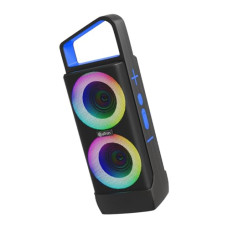 Deals, Discounts & Offers on Electronics - pTron Newly Launched Fusion Saga 20W Bluetooth Speaker with Punchy Stereo Sound, RGB Lights, Metal Grills, 8H Playtime, TWS Feature & Multi-Compatibility Modes-BT5.1/Aux/TF Card/USB (Black/Blue)