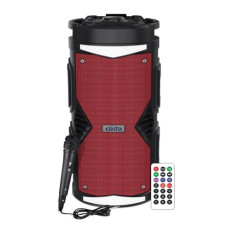 Deals, Discounts & Offers on Electronics - Elista ELS-MusiStrom1600 Portable 16 W Bluetooth Party Speaker with Wired Mic and Remote, TWS Feature, Built-in Mobile Holder & FM/Aux/USB/TF Card Conectivity, 5 Hr Playback (Red)