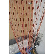 Deals, Discounts & Offers on  - Homefab India Brown Heart Shape String Door Curtain (1 pc) - 7 feet