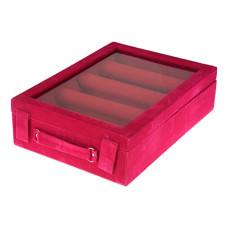 Deals, Discounts & Offers on  - Kuber Industries 4 Rod Bangle Box|Wooden Jewelry Box|Wedding Vanity Box|Velvet Coated Wedding Bracelet Organizer