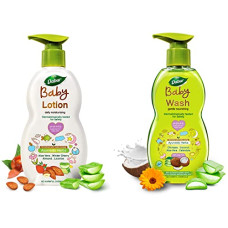 Deals, Discounts & Offers on Baby Care - Dabur Baby Lotion: daily moisturising lotion enriched with baby loving ayurvedic herbs- 500ml & Dabur Baby Wash: Gentle Nourishing babywash enriched with baby loving ayurvedic herbs- 500ml