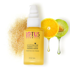 Deals, Discounts & Offers on Beauty Care - Lotus Herbals WhiteGlow Vitamin C and Gold Radiance Face Serum | Reduces Dark Spots | Enriched with Vitamin C & Gold | | 100x More Vitamin C | Smoothens Skin | Boosts Radiance | Paraben-Free | 30ml