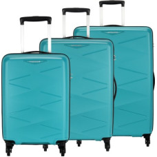 Deals, Discounts & Offers on  - Kamiliant by American TouristerHard Body Set of 3 Luggage 4 Wheels - TRIPRISM SPINNER 3PC AQUA - Blue