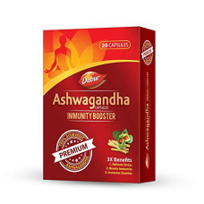 Deals, Discounts & Offers on  - Dabur Ashwagandha Capsules Immunity Booster - 20 Capsules | 100% Ayurvedic | Relieves Stress & Increases Stamina | Immunity Booster
