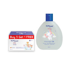 Deals, Discounts & Offers on Baby Care - Bumtum Paraben Free Baby Soap (4N x 50 Gram) & Baby Massage Oil (200 ML) Combo