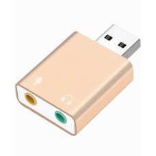Deals, Discounts & Offers on  - Honest Enterprise USB Audio Adapter USB to 3.5mm Jack Audio Adapter, External USB Stereo Sound Card 3.5mm Headset and Microphone Jack