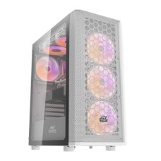 Deals, Discounts & Offers on  - Ant Esports 250 Air Mid- Tower Computer Case/Gaming Cabinet - White | Support - ATX, M-ATX, ITX | Pre-Installed 3 x 120mm Front Fans