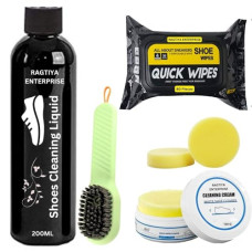 Deals, Discounts & Offers on  - Shoes whitening cream 120g, Shoes whitening wipes 80pcs, Shoes whitening Liquid 200ml for Shoe Whitening Cleansing Tool, Whitening and Yellowing Maintenance