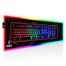 Deals, Discounts & Offers on  - SWAPITECH RGB Gaming Mouse Pad, Large Extended, 13 LED Modes, Premium Textured, Waterproof, Anti-Slip