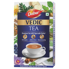 Deals, Discounts & Offers on  - Dabur Vedic Tea - 250g (Black Tea) | Chai Handpicked from Assam, Nilgiri & Darjeeling | Soulful Aroma & Rich Taste | Premium Tea