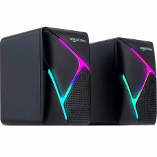 Deals, Discounts & Offers on  - Amazon Basics 2 X 3W Multimedia PC Gaming Speaker with Aux Connectivity, USB Support, Volume Control, and RGB Lights